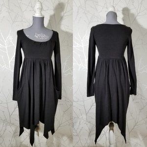 Nicole Bridger Bamboo Blend Babydoll Flowy Hanky Hem Dress Fairy
